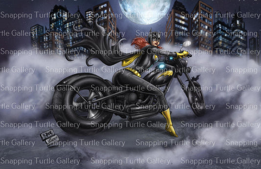 Nightwatch Batgirl on Batcycle Wall Art