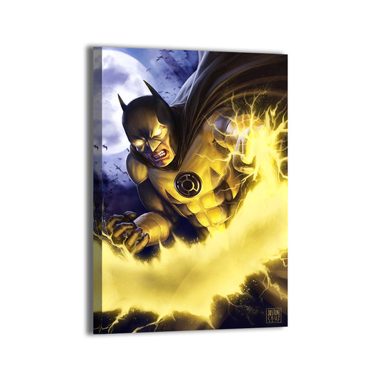 Yellow Lantern Batman Wall Art