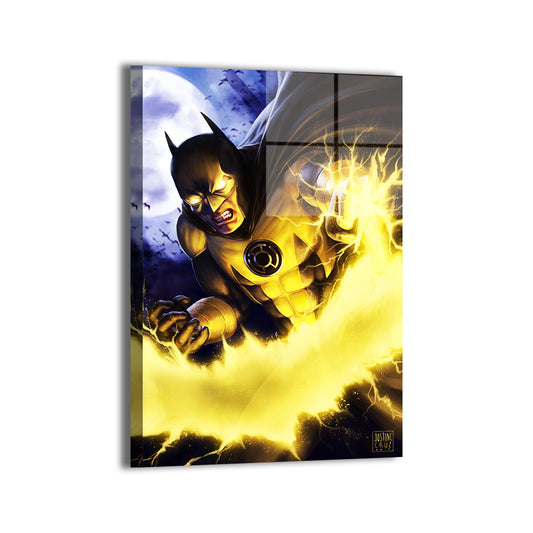 Yellow Lantern Batman Wall Art