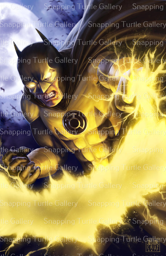 Yellow Lantern Batman Wall Art