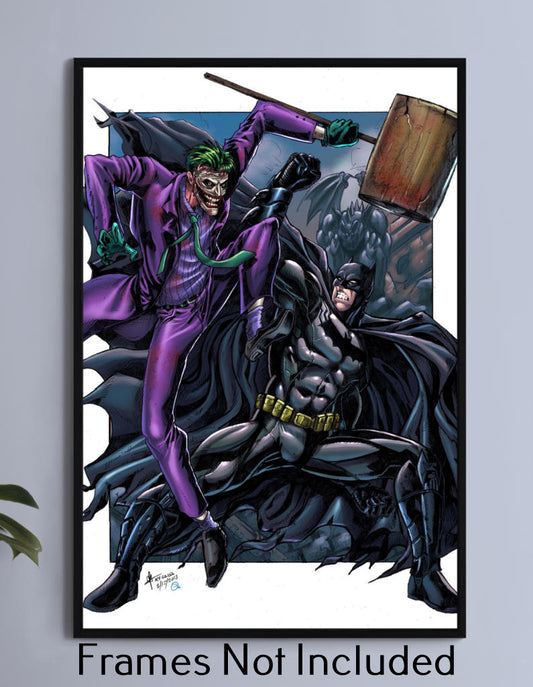 Joker vs Batman Wall Art