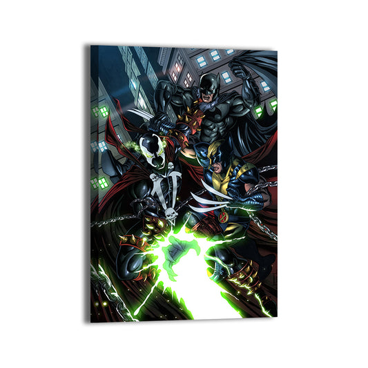 Batman Spawn Vs Wolverine Wall Art