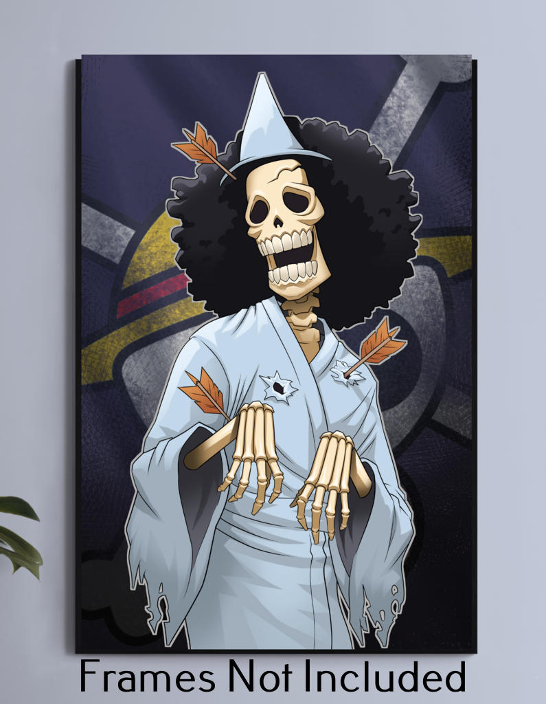 One Piece Pirate Brook Wall Art