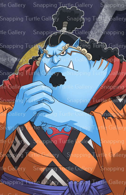 One Piece Pirate Jinbei Wall Art