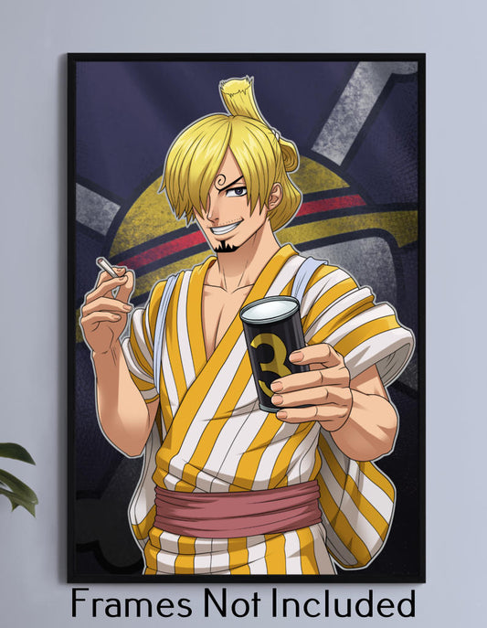 One Piece Pirate Sanji Wall Art
