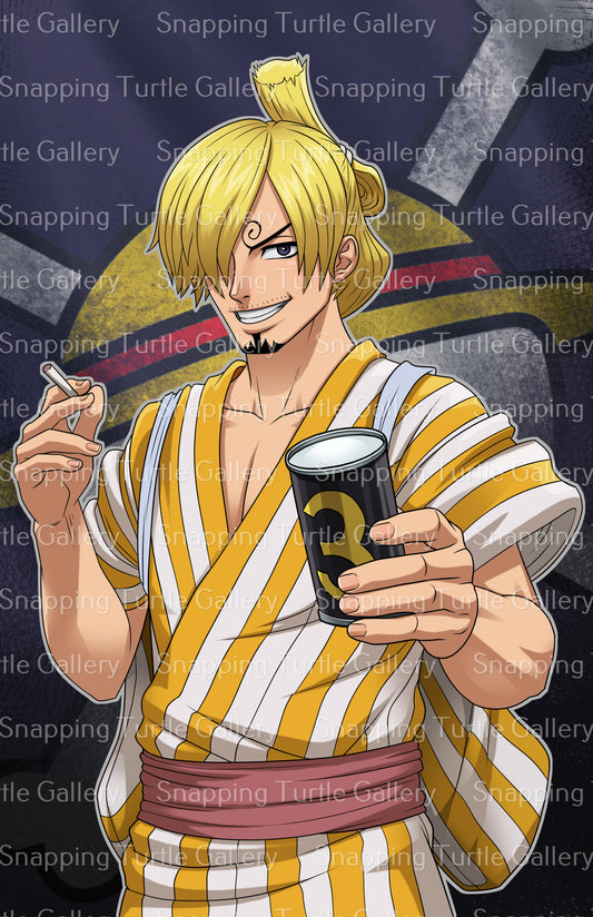 One Piece Pirate Sanji Wall Art