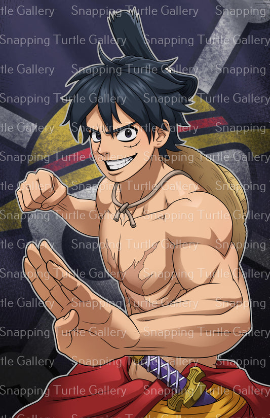 One Piece Pirate Luffy Wall Art