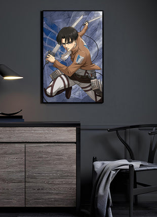 Levi Ackerman Wall Art | Attack on Titan Acrylic, Metal & Canvas Print - Snapping Turtle Gallery