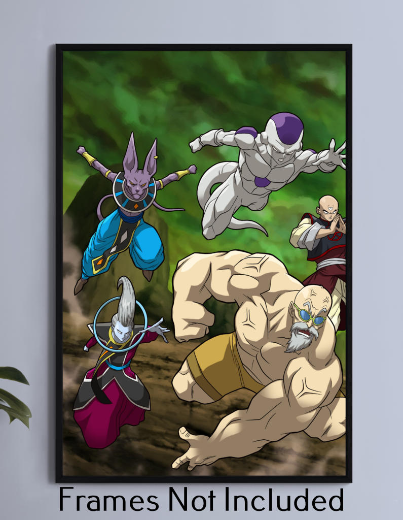 Dragon Ball Vs Jiren - Connecting A Wall Art