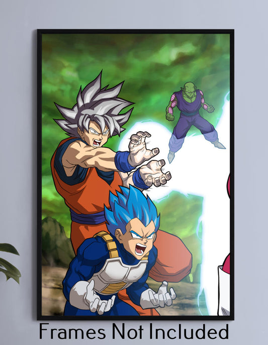 Dragon Ball Vs Jiren - Connecting C Wall Art