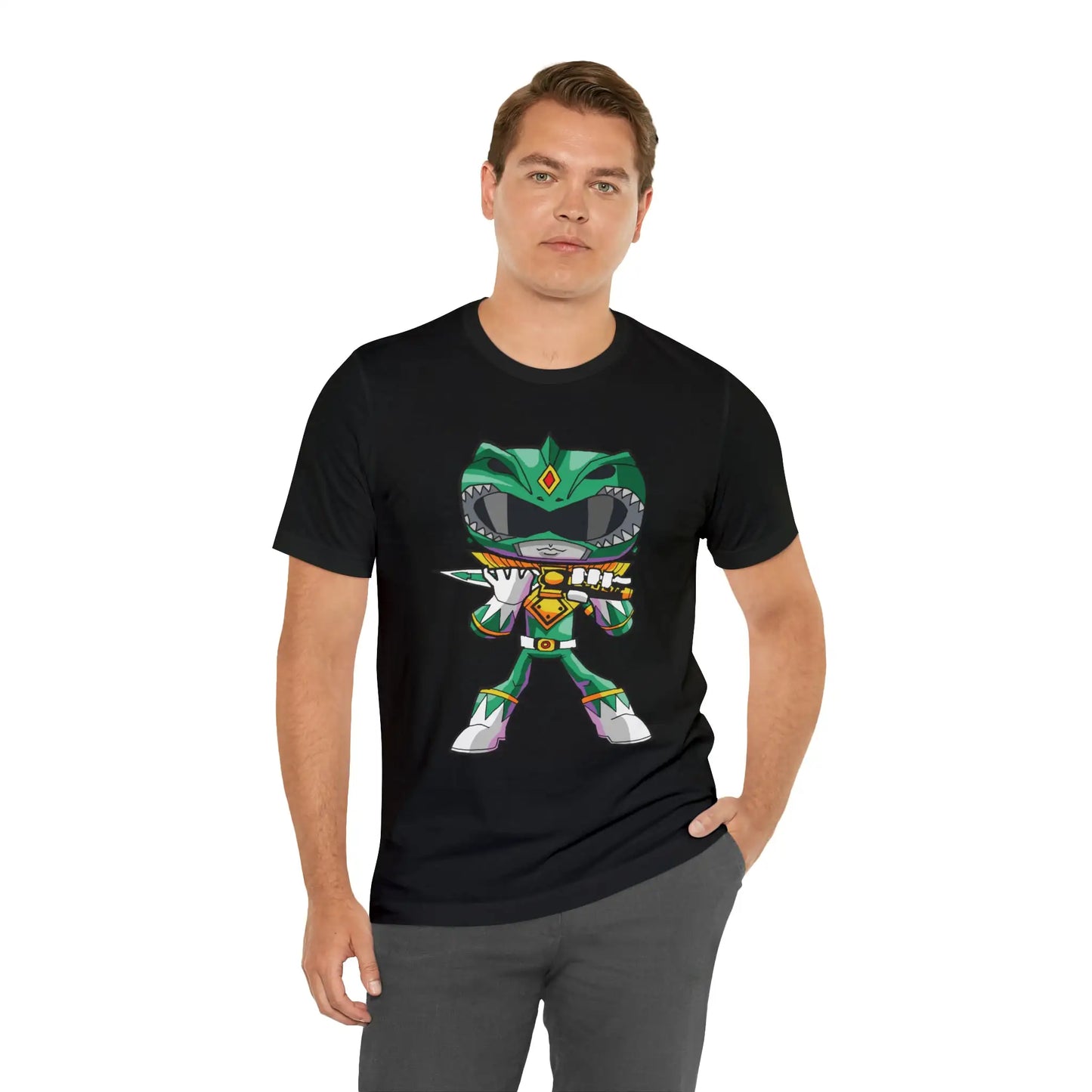 Green Ranger Power Rangers T-Shirt Cartoon Parody Tee Unisex For Men and Women