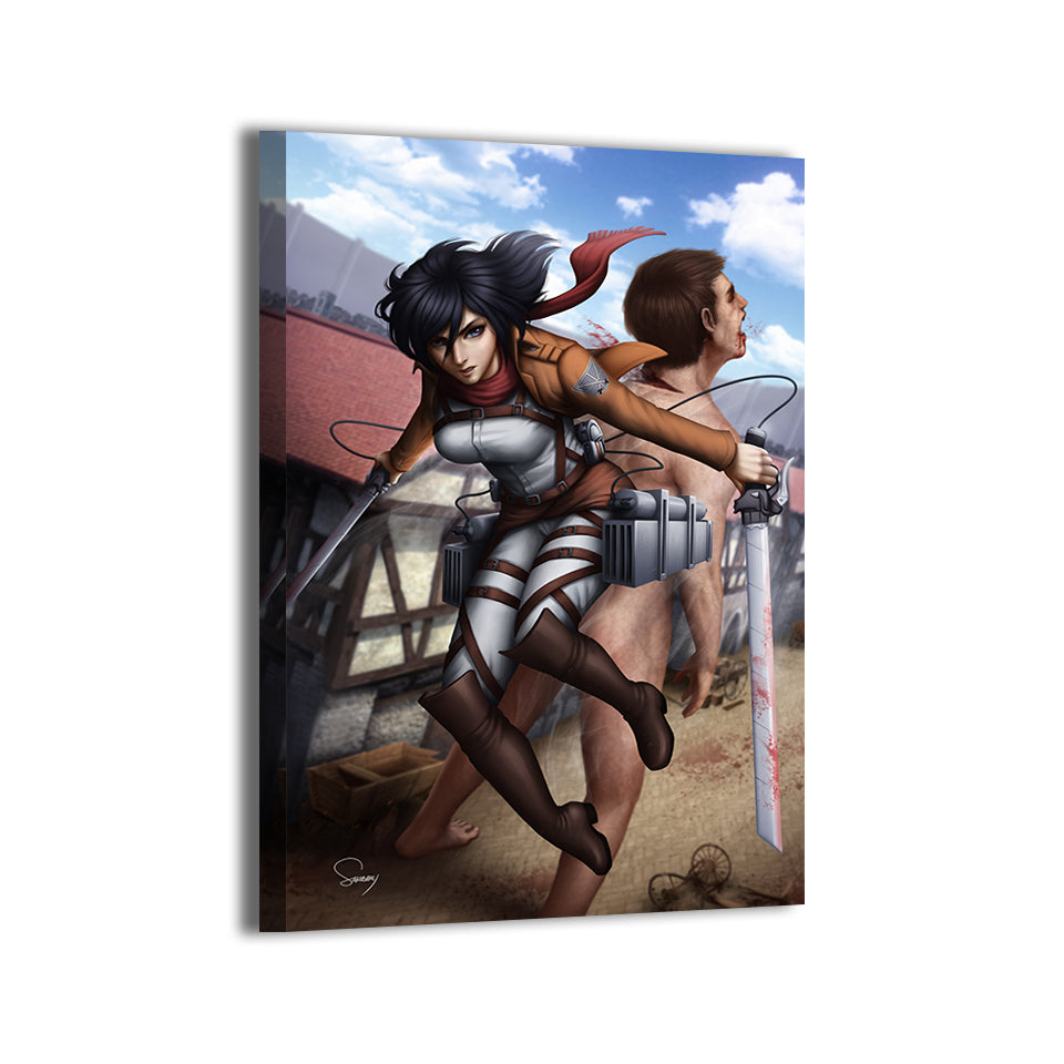 Mikasa Titan Attack on Titan Wall Art