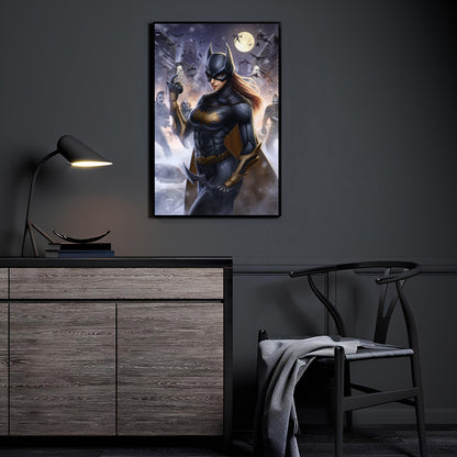 Batgirl battles Clowns Wall Art