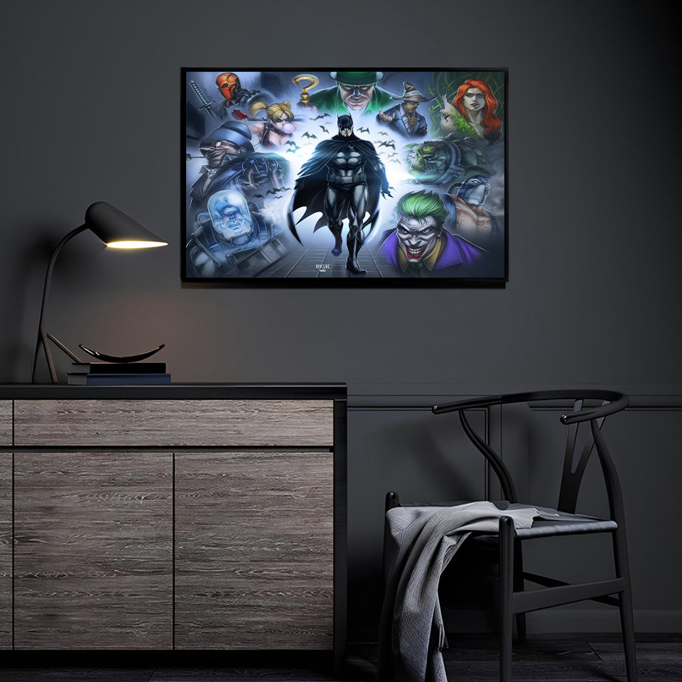 Many faces of Evil Wall Art