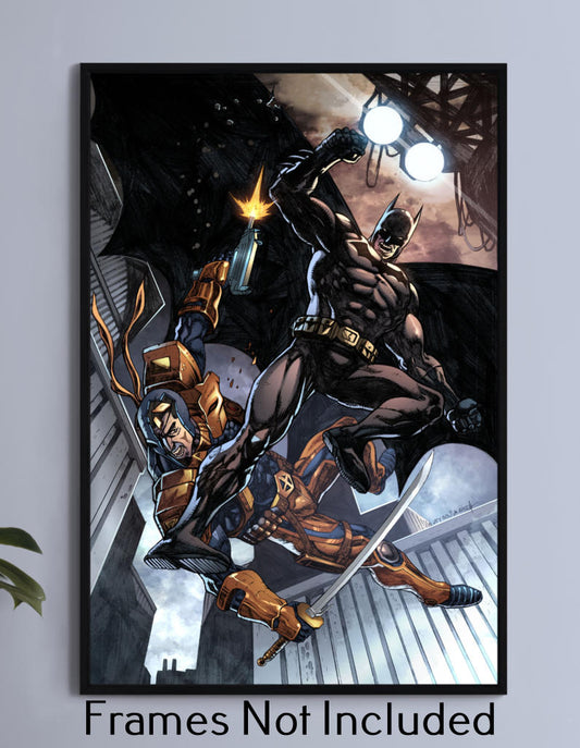 Batman Vs Deathstroke Wall Art