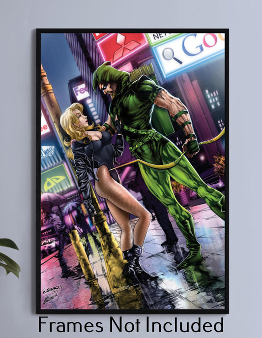 Black Canary and the Green Arrow Wall Art