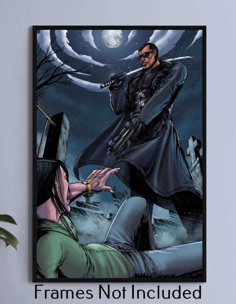 Blade Vs Vampire Wall Art