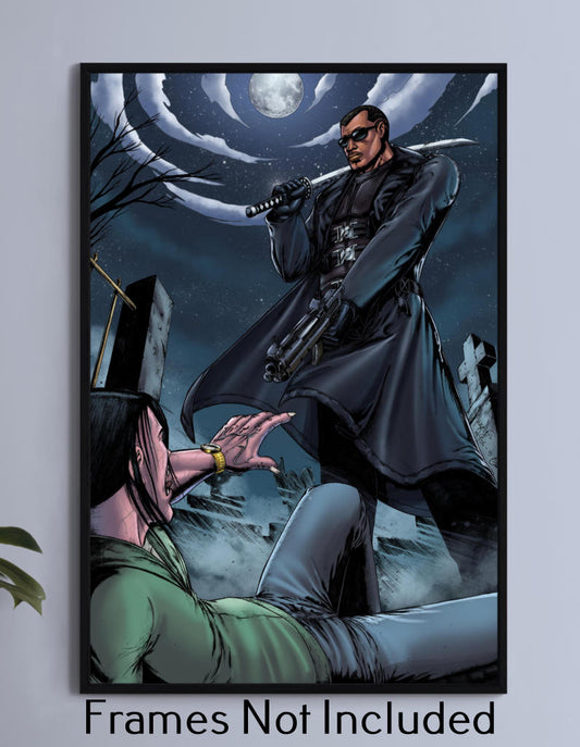 Blade Vs Vampire Wall Art