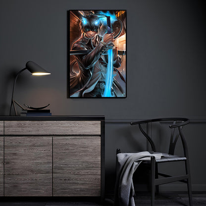 Blue Flame Awakening Wall Art