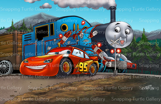 Lighting McQueen and Thomas the Train Snapping Turtle Gallery
