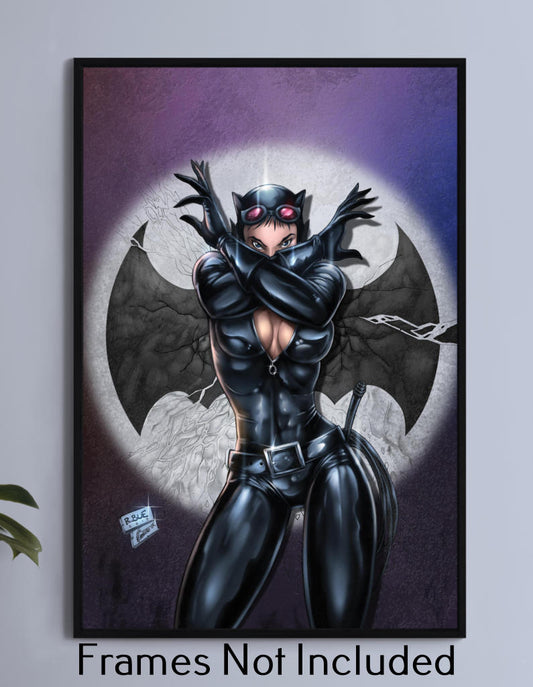 Catwoman Spot by the Bat Wall Art