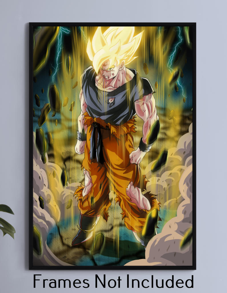 Super Saiyan Goku on Namek Wall Art