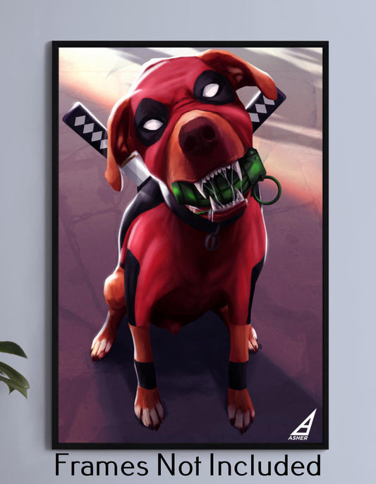 Dogpool Wall Art