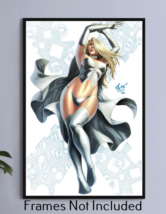 White Queen Emma Frost Wall Art