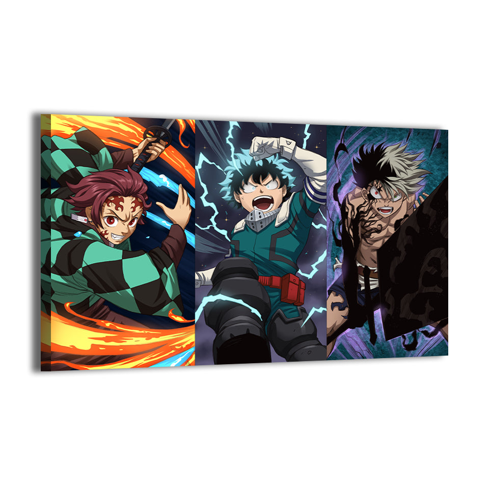 Anime Worlds Collide Wall Art