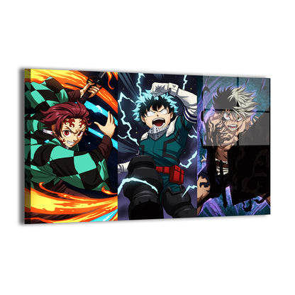 Anime Worlds Collide Wall Art