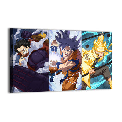Anime Heroes Collide Wall Art