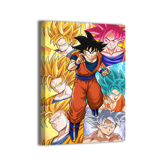 Transformations of Goku Wall Art