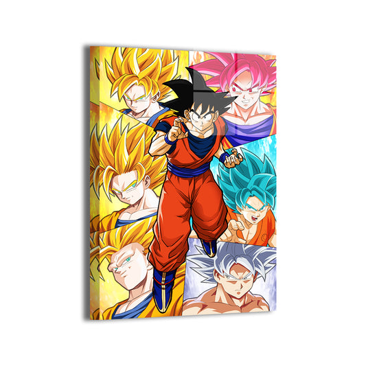 Transformations of Goku Wall Art