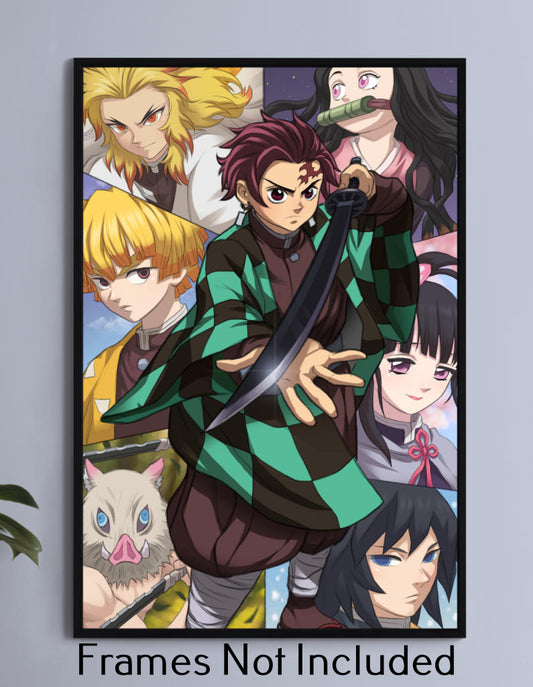Heroes of Demon Slayer Wall Art