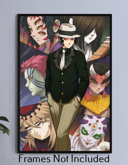 Upper Demons of Demon Slayer Wall Art