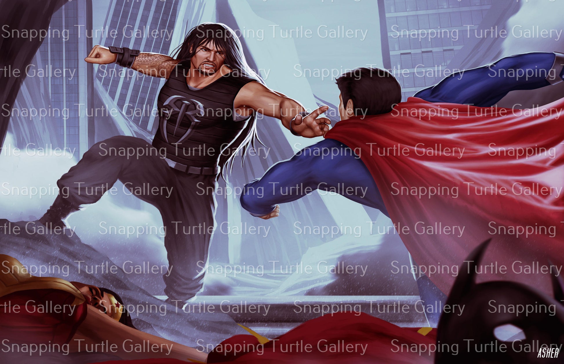 Roman Reigns VS Superman - Snapping Turtle Gallery