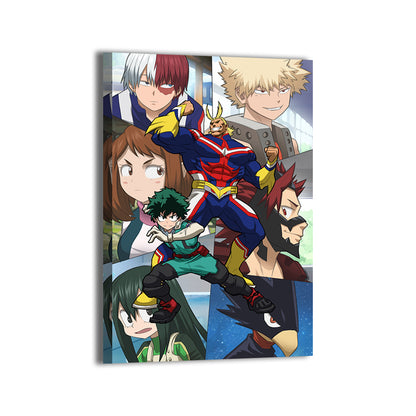 Team Hero Deku Wall Art