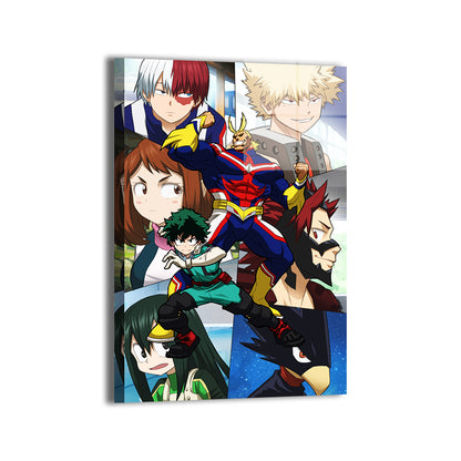 Team Hero Deku Wall Art
