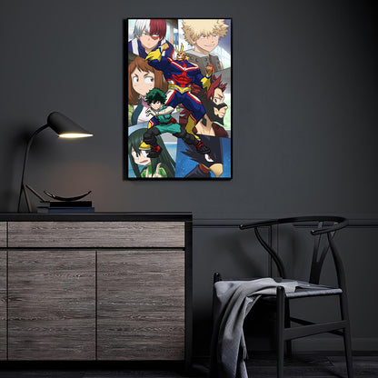 Team Hero Deku Wall Art