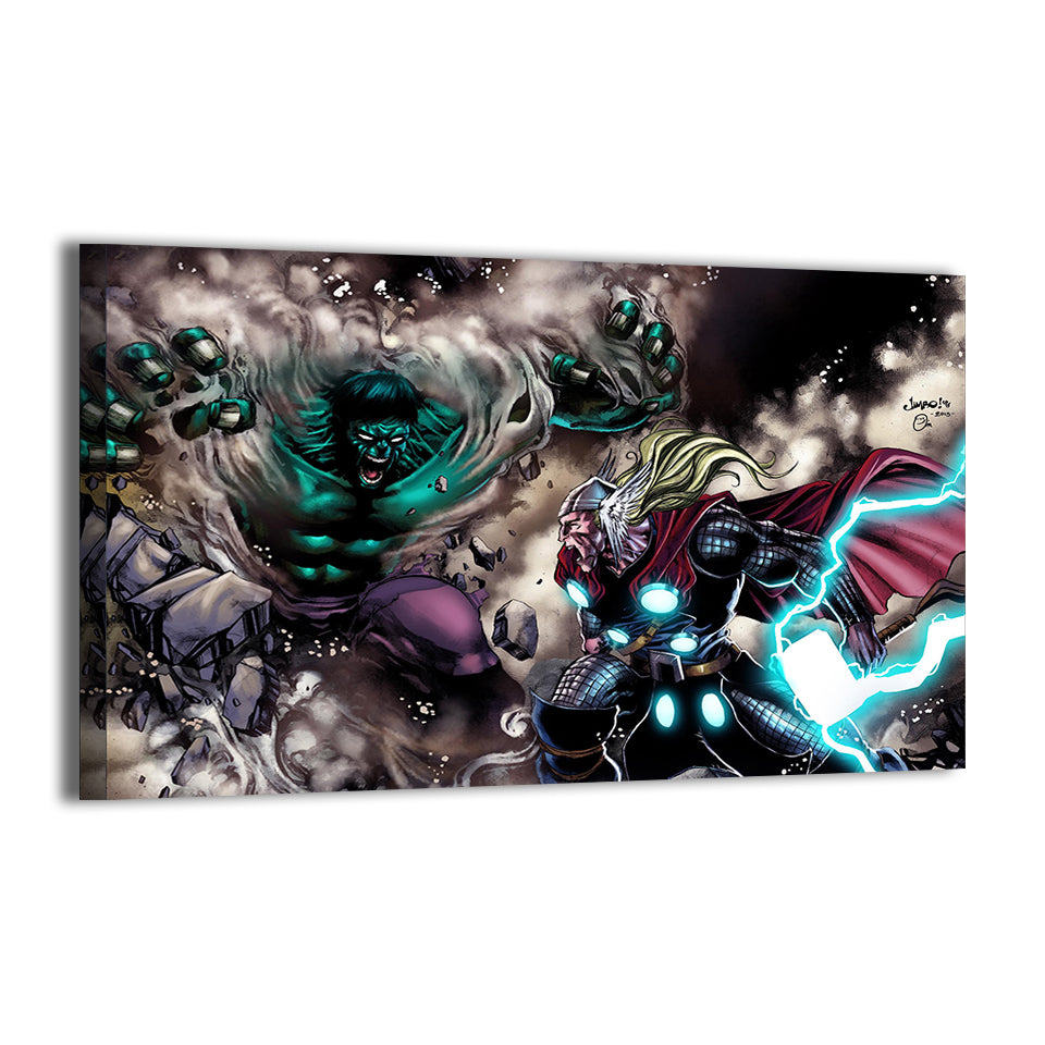 The Hulk Vs Thor Wall Art