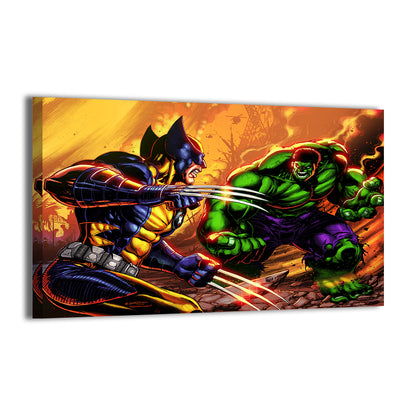 Primal Collision Wall Art