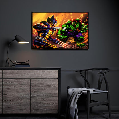 Primal Collision Wall Art