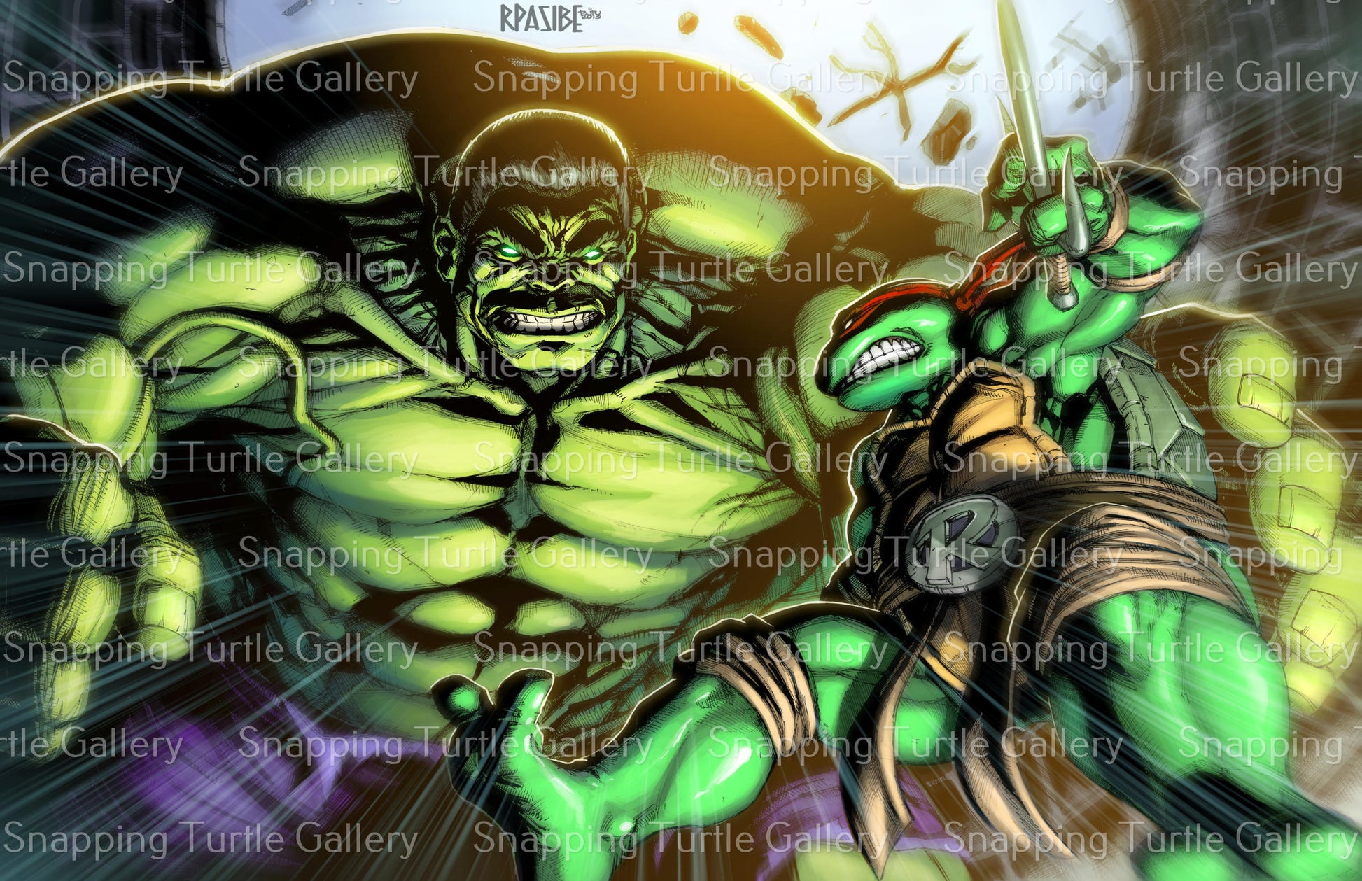 Hulk Vs Raph - Snapping Turtle Gallery