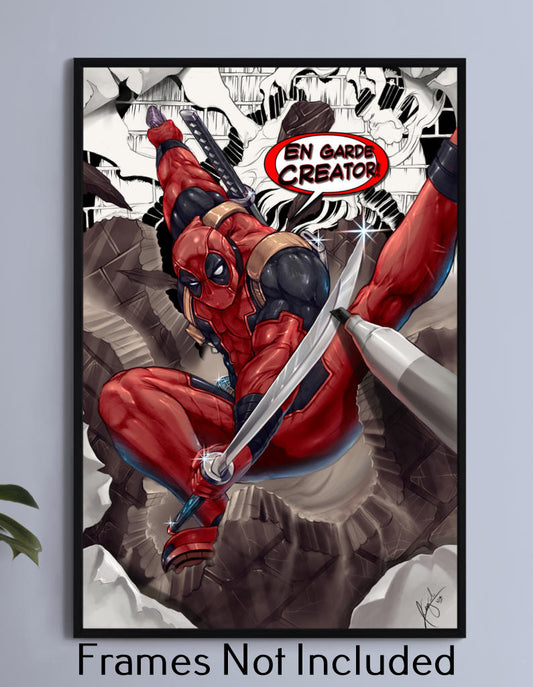 Deadpool Art Unleashed Wall Art