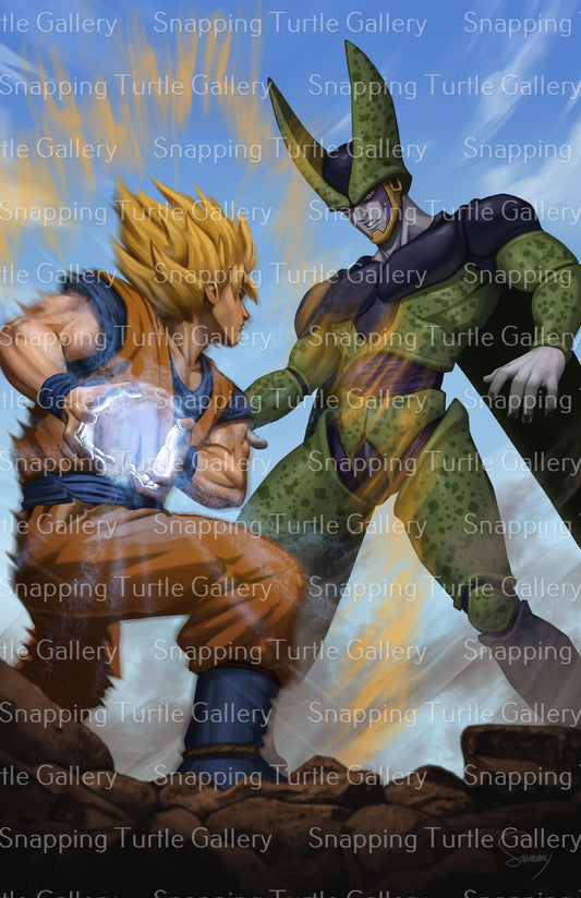 Might of Cell Vs Goku
