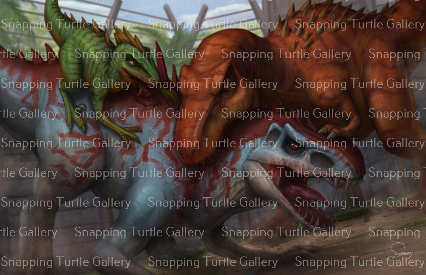 Jurassic Park T-Rex - Snapping Turtle Gallery