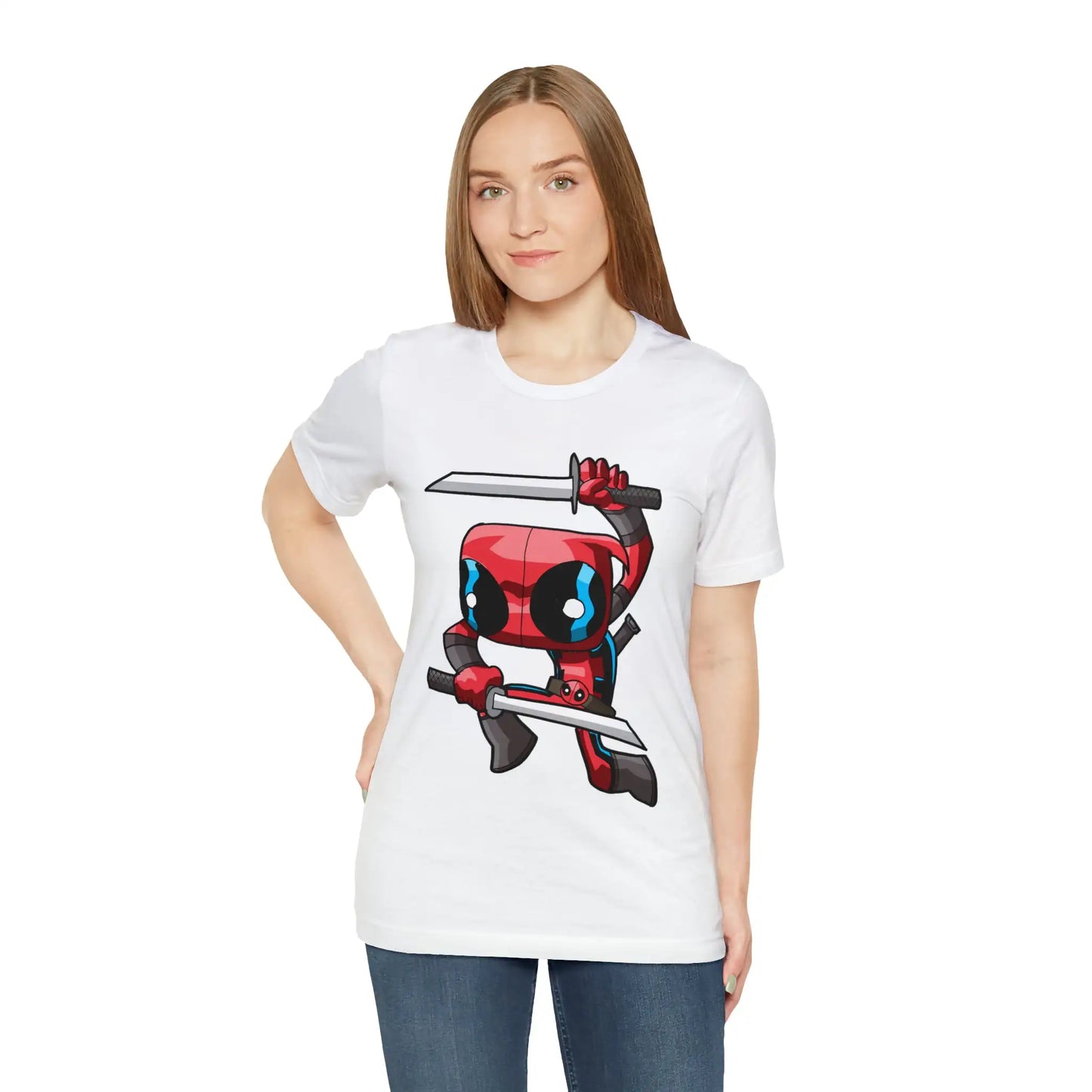 Deadpool T-shirt Cartoon Parody Tee Unisex For Men and Women