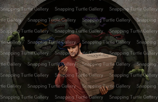 The Pizza Delivery Guy - Snapping Turtle Gallery