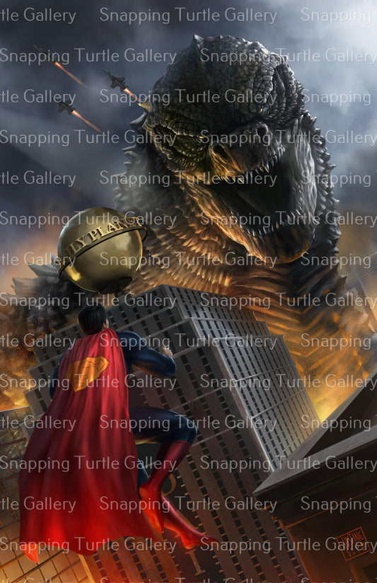 Godzilla vs Superman Snapping Turtle Gallery