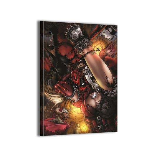 Harley Quinn vs Deadpool Wall Art